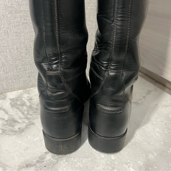 Women's Black Riding Boots - Picture 11 of 13